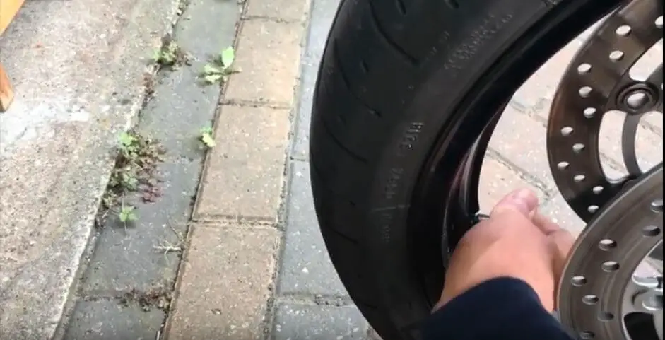 Motorcycle tire pressure