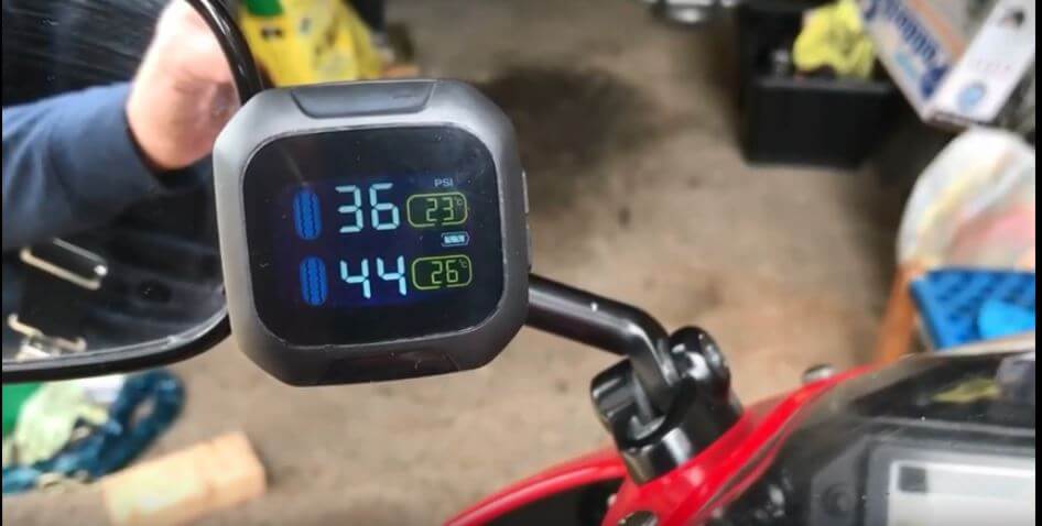 Motorcycle tire pressure