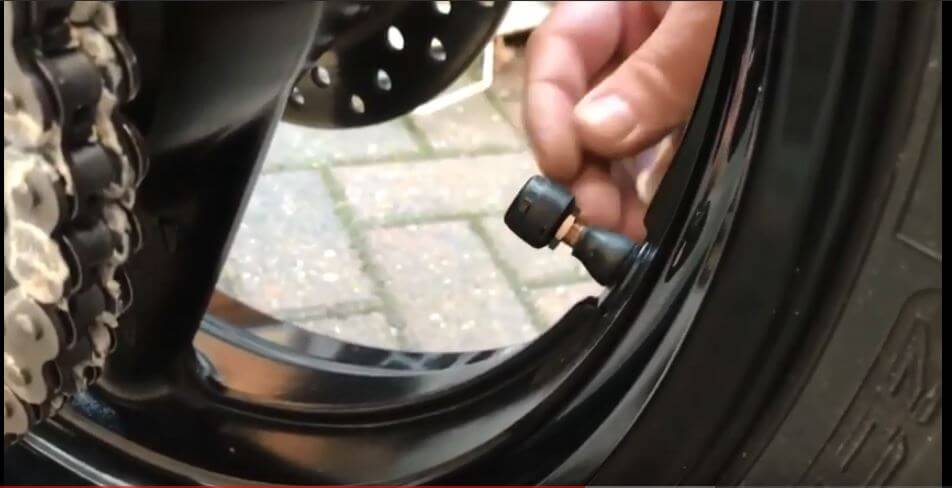 Motorcycle tire pressure